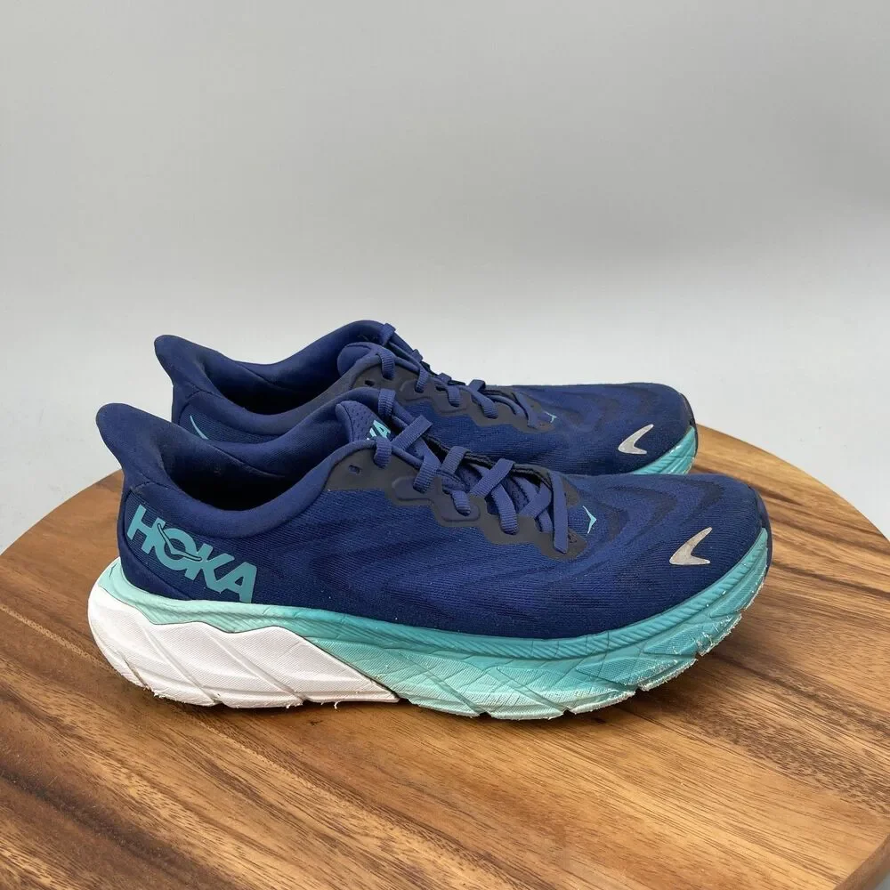 Hoka One One Arahi 6 Shoes Womens Size 8.5 B Blue Running Comfort Walking Gym